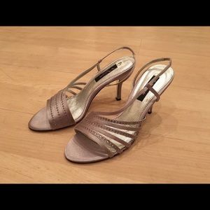 Nina elegant silver heels
